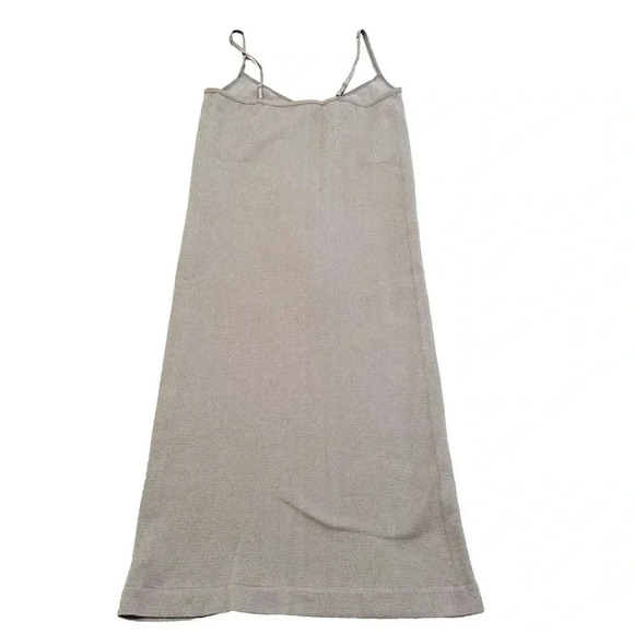 Free people• Seamless slip dress in taupe glitter fabric - Picture 3 of 6